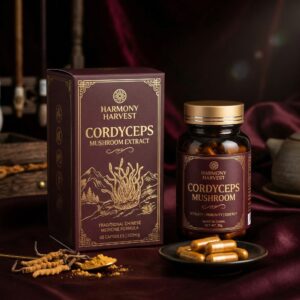 Đông Trùng Hạ Thảo Cordyceps Militaris 500mg — Tăng Sinh Lực, Hỗ Trợ Miễn Dịch